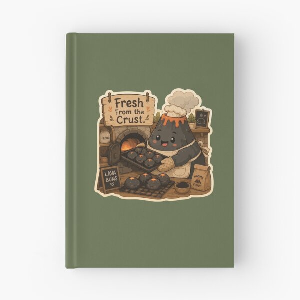 Item preview, Fresh From the Crust Funny Volcano Bakery Kawaii designed and sold by SimplePoDesign.