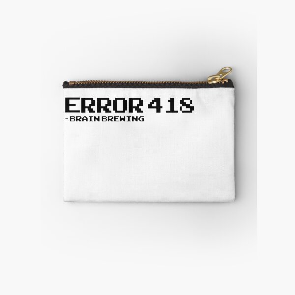 Item preview, Error 418 Brain Brewing - Pixel Art Programmer Coffee Shirt designed and sold by deag1e ⭐.