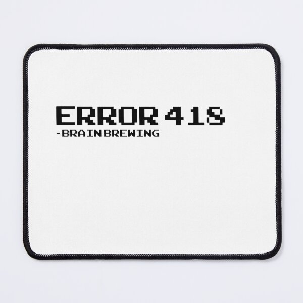 Item preview, Error 418 Brain Brewing - Pixel Art Programmer Coffee Shirt designed and sold by deag1e ⭐⭐⭐⭐⭐.
