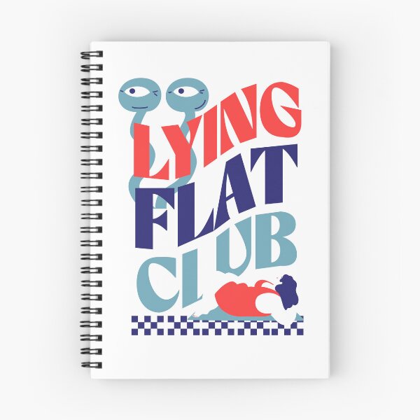 Item preview, Funny Chronic Illness Shirt Lying Flat Club Burnout in Red and Blue Neurodivergent Chronic Illness Humor Mental Health Sarcasm Spoonie Life designed and sold by RealLifeMerchies.