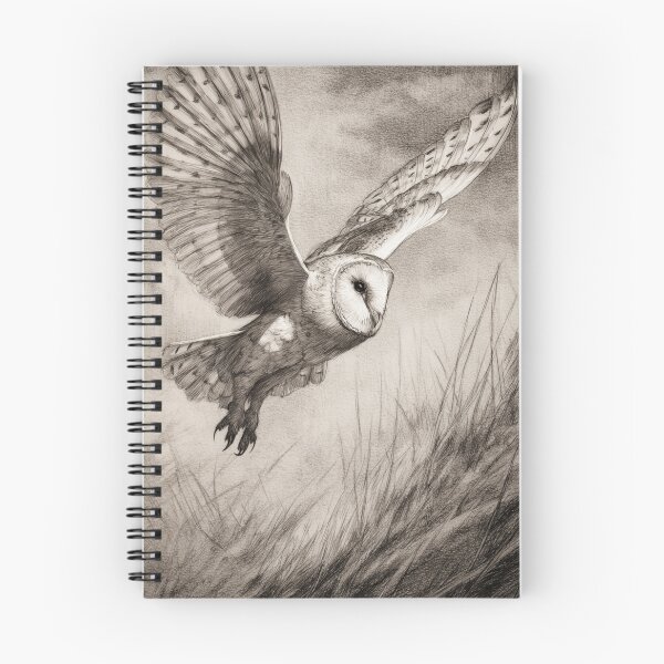 Item preview, A Barn Owl sweeping across open farmland, Birds in Motion designed and sold by CDC40.