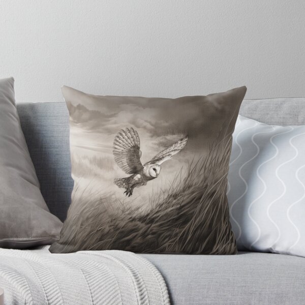 Item preview, A Barn Owl sweeping across open farmland, Birds in Motion designed and sold by CDC40.