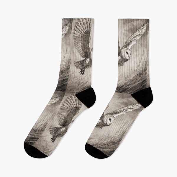 Item preview, A Barn Owl sweeping across open farmland, Birds in Motion designed and sold by CDC40.