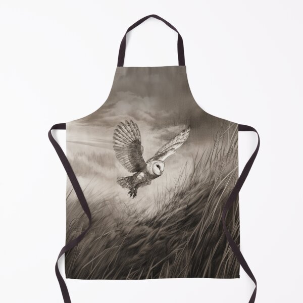 Item preview, A Barn Owl sweeping across open farmland, Birds in Motion designed and sold by CDC40.