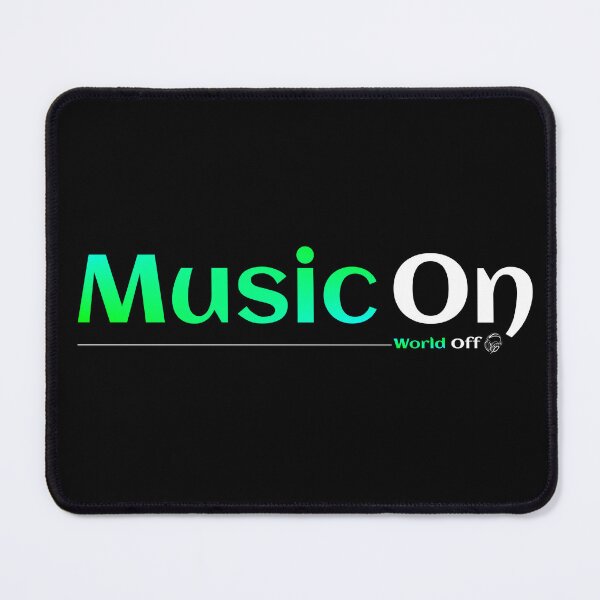 Item preview, Music On. World Off. designed and sold by TheFineShirt.