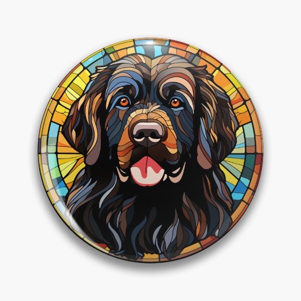 Item preview, Newfoundland Dog Stained Glass Leadlight Artistic Design Mom Dad designed and sold by rafaeltto.