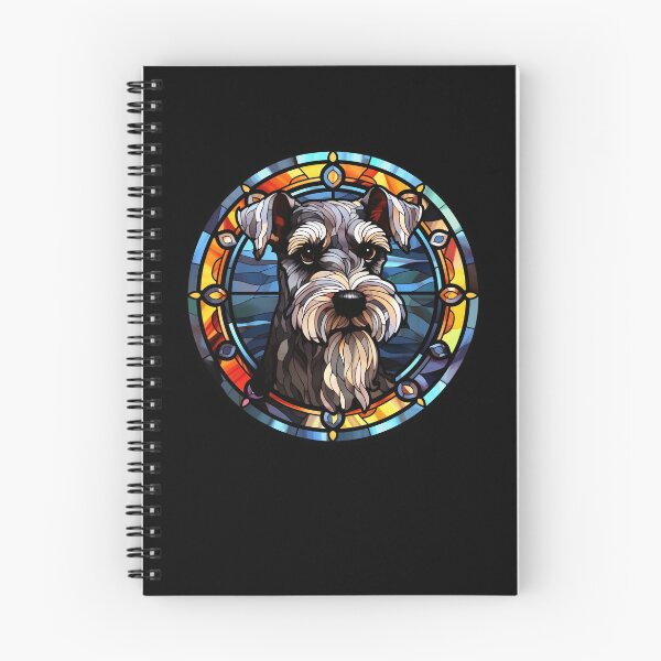 Item preview, Miniature Schnauzer Dog Stained Glass Leadlight Artistic Design Mom Dad designed and sold by rafaeltto.