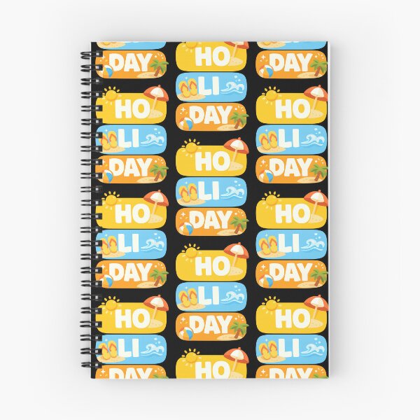 Item preview, HO LI DAY Beach Holiday Typography Design designed and sold by TeeTimeTreasure.