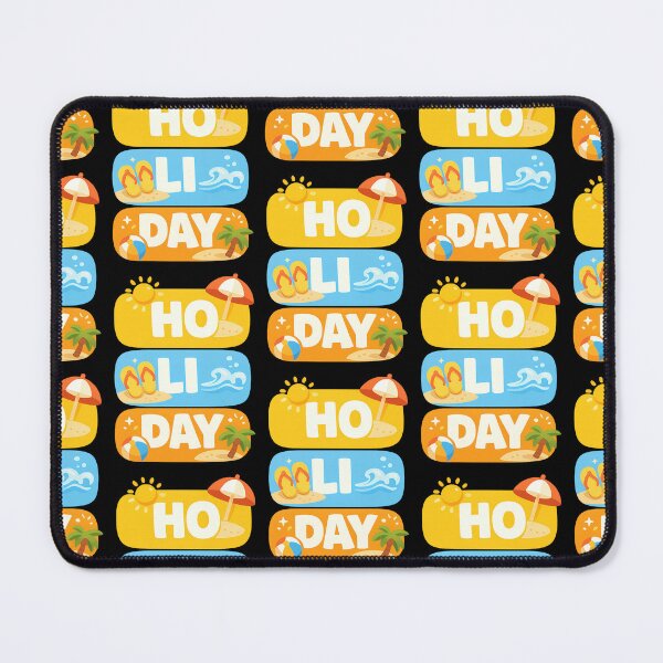 Item preview, HO LI DAY Beach Holiday Typography Design designed and sold by TeeTimeTreasure.