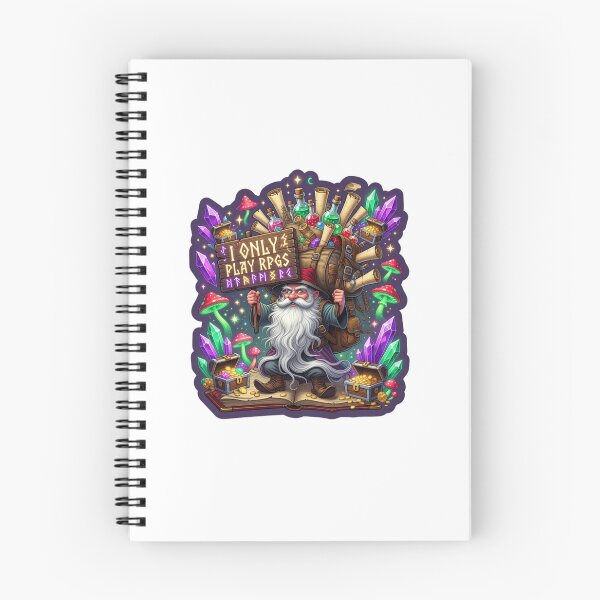 Item preview, I Only Play RPGs Fantasy Gamer Sticker designed and sold by Imaginarium of Chaos falcon88 .