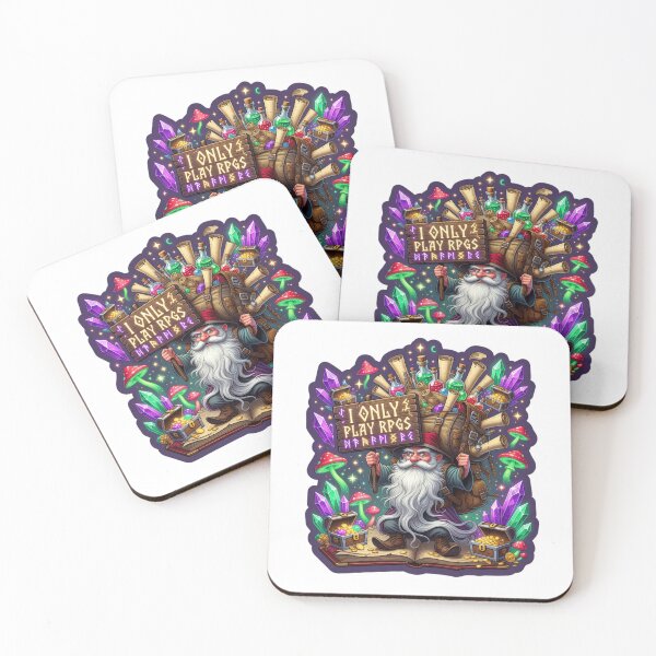 Item preview, I Only Play RPGs Fantasy Gamer Sticker designed and sold by Imaginarium of Chaos falcon88 .