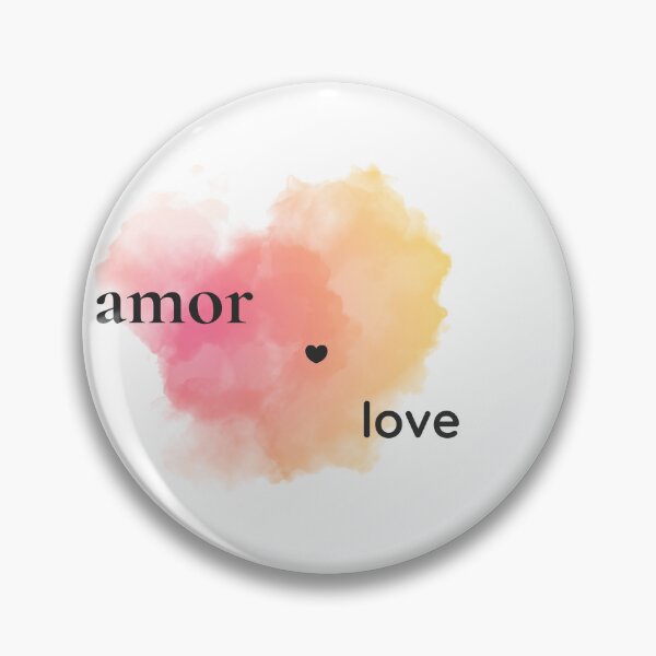 Item preview, Amor/Love Bilingual Watercolor Minimalist Art designed and sold by Sunbeam Atelier.