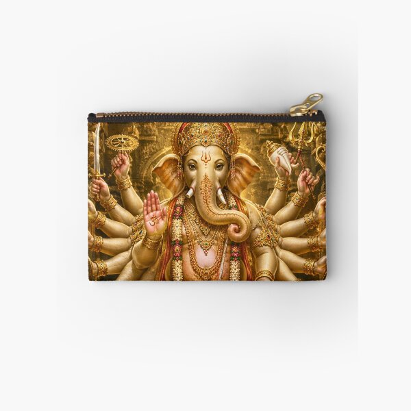 Item preview, The 32 forms of Ganapati Series - Veera Ganapati – The Divine Warrior | Museum-Quality Sacred Hindu Wall Art designed and sold by Homyar.