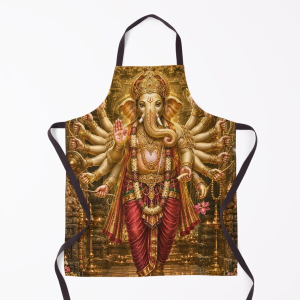 Item preview, The 32 forms of Ganapati Series - Veera Ganapati – The Divine Warrior | Museum-Quality Sacred Hindu Wall Art designed and sold by Homyar.