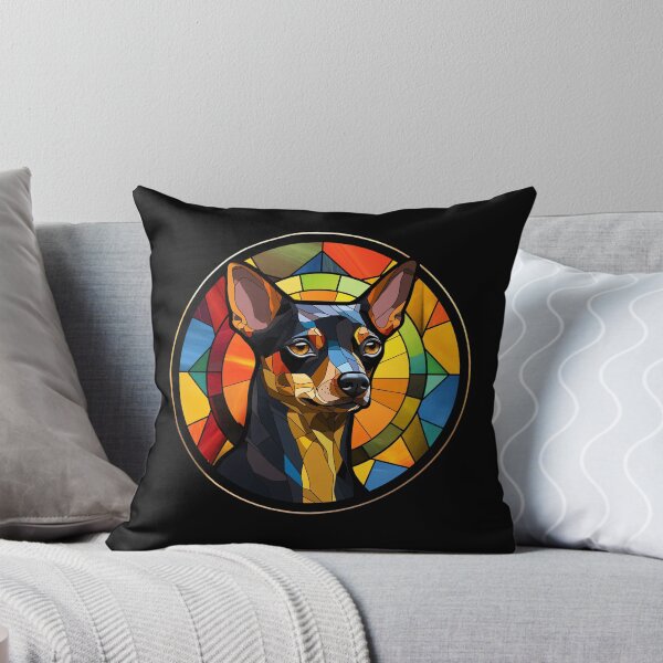 Item preview, Miniature Pinscher Dog Stained Glass Leadlight Artistic Design Mom Dad designed and sold by rafaeltto.