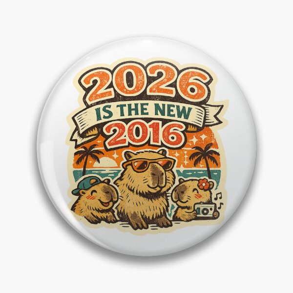 Item preview, 2026 Is The New 2016 Funny Capybara Retro Nostalgia Meme designed and sold by Yellowriversss.