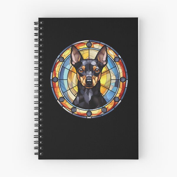 Item preview, Manchester Terrier Dog Stained Glass Leadlight Artistic Design Mom Dad designed and sold by rafaeltto.