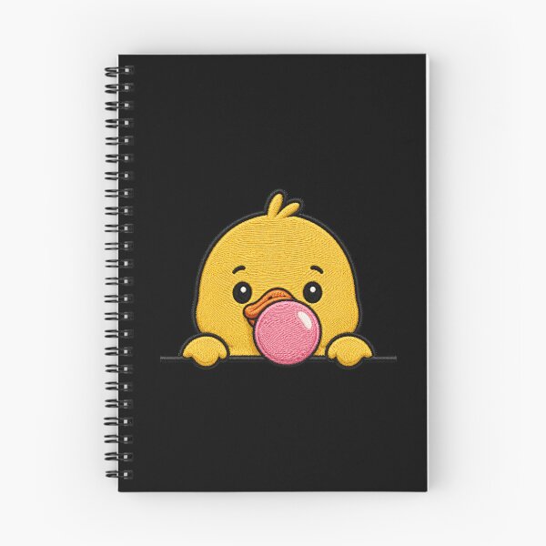 Item preview, Cute Peeking Duck Blowing Bubble Gum Embroidery Patch designed and sold by ColorSplash123.