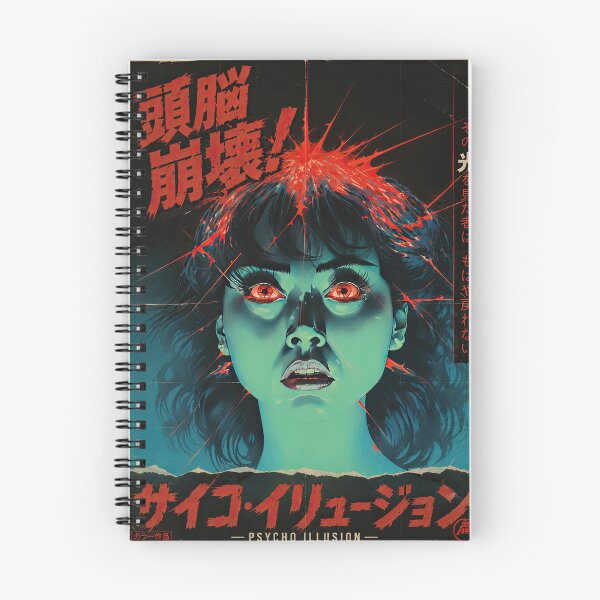 Item preview, Psycho Illusion | Retro Japanese Horror Movie Poster designed and sold by obstinator.