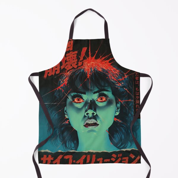 Item preview, Psycho Illusion | Retro Japanese Horror Movie Poster designed and sold by obstinator.