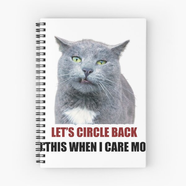 Item preview, Let's Circle Back Funny Cat Meme Corporate Sticker designed and sold by StikerChuns.