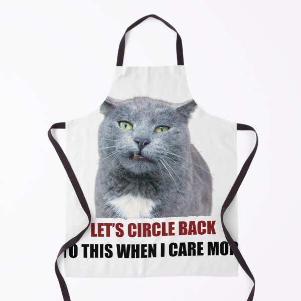 Item preview, Let's Circle Back Funny Cat Meme Corporate Sticker designed and sold by StikerChuns.