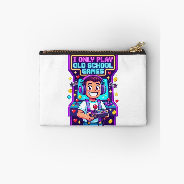 Item preview, I Only Play Old School Games Retro Sticker designed and sold by Imaginarium of Chaos falcon88 .