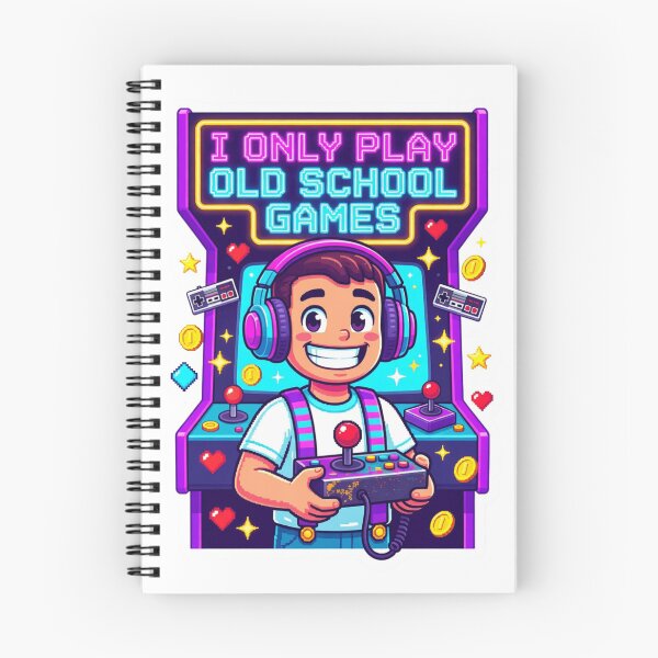 Item preview, I Only Play Old School Games Retro Sticker designed and sold by Imaginarium of Chaos falcon88 .