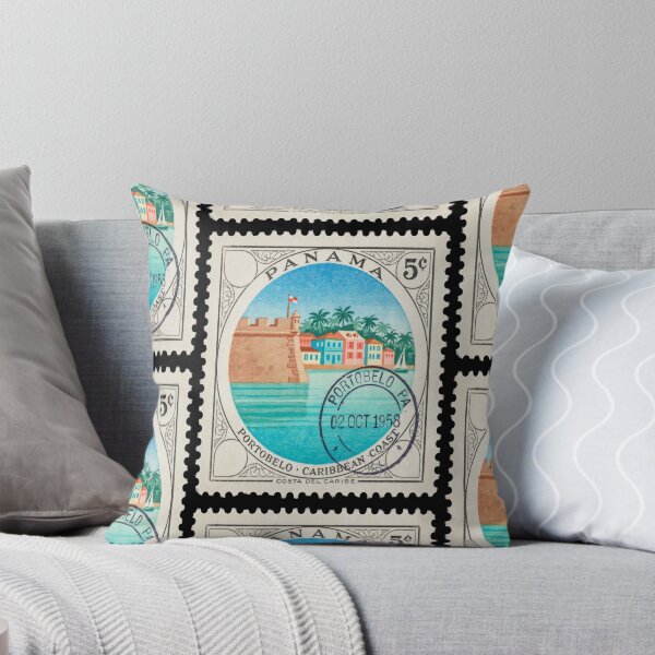 Item preview, Portobelo Panama Caribbean Fortress Postage Stamp Sticker designed and sold by stickercuffs.