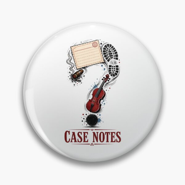 Item preview, Sherlock Holmes Case Notes Violin and Cigar Question Mark Art designed and sold by Fenay Designs.