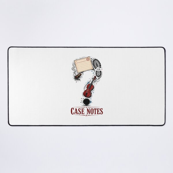 Item preview, Sherlock Holmes Case Notes Violin and Cigar Question Mark Art designed and sold by Fenay Designs.