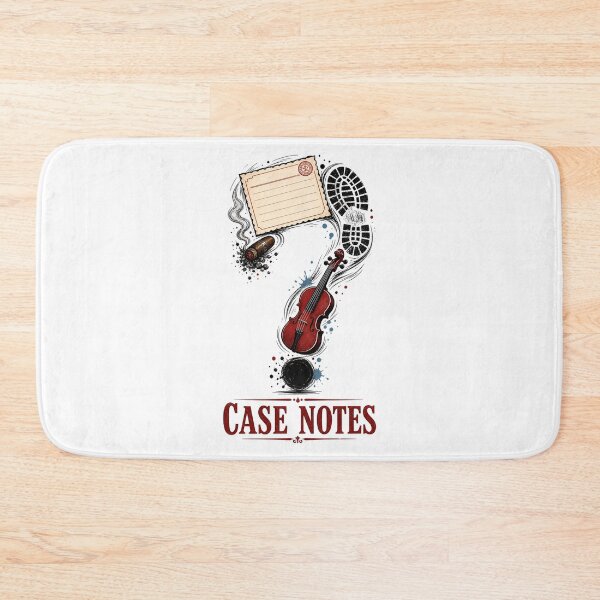 Item preview, Sherlock Holmes Case Notes Violin and Cigar Question Mark Art designed and sold by Fenay Designs.