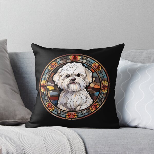Item preview, Maltese Dog Stained Glass Leadlight Artistic Design Mom Dad designed and sold by rafaeltto.