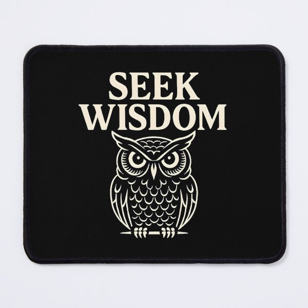 Item preview, Seek Wisdom Minimal Philosophy (White Font) designed and sold by TshirtsLabs.