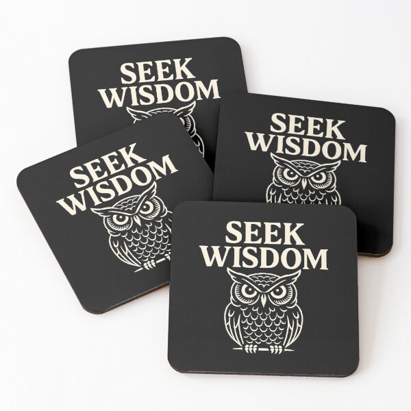 Item preview, Seek Wisdom Minimal Philosophy (White Font) designed and sold by TshirtsLabs.