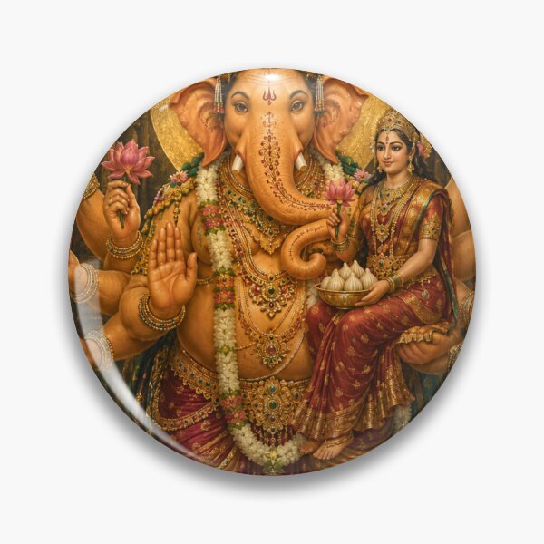 Item preview, The 32 forms of Ganapati Series-Maha Ganapati – The Great Supreme Lord | Museum-Quality Sacred Hindu Wall Art designed and sold by Homyar.