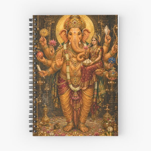 Artikelvorschau, Die 32 Formen der Ganapati-Serie – Maha Ganapati – Der große höchste Herr | Sakrale hinduistische Wandkunst in Museumsqualität entworfen und verkauft von Homyar.