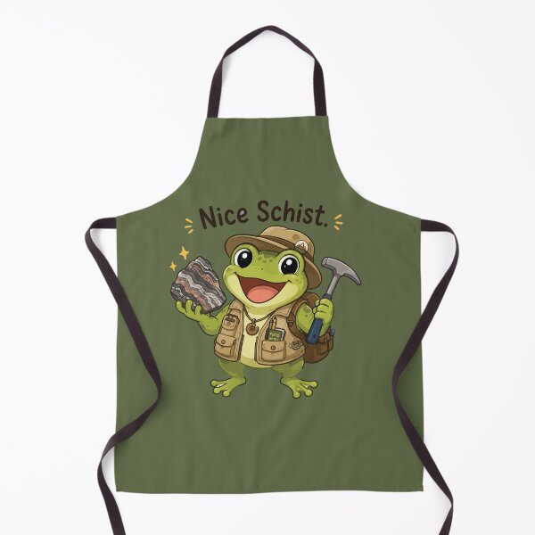 Item preview, Nice Schist Funny Frog Geology Pun Kawaii designed and sold by SimplePoDesign.