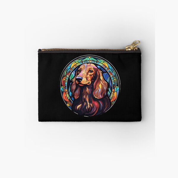Item preview, Long Haired Dachshund Dog Stained Glass Leadlight Artistic Design Mom Dad designed and sold by rafaeltto.