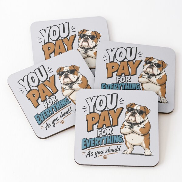 Item preview, Funny Bulldog Pays for Everything Dog Lover Shirt designed and sold by PH Creator Studio.