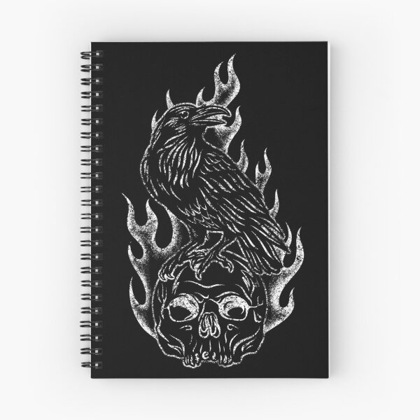 Item preview, raven on skull designed and sold by illfellow.