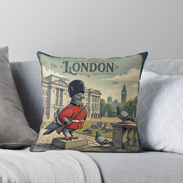 Item preview, London Guard Pigeon Vintage Travel Poster designed and sold by azule1.