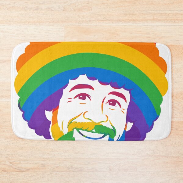 Item preview, Rainbow Bob Ross Head | Happy Little Colors Illustration designed and sold by pixiedustpaint.