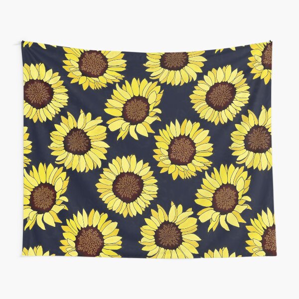 Item preview, Sunflowers are the New Roses! - Navy  designed and sold by TigaTiga.