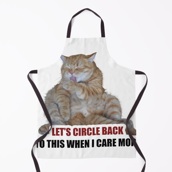 Item preview, Let's Circle Back Orange Cat Meme Funny Sticker designed and sold by StikerChuns.
