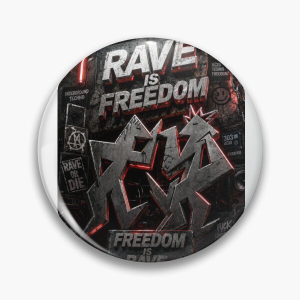 Item preview, Rave is freedom ,freedom is rave designed and sold by DAX4ART.