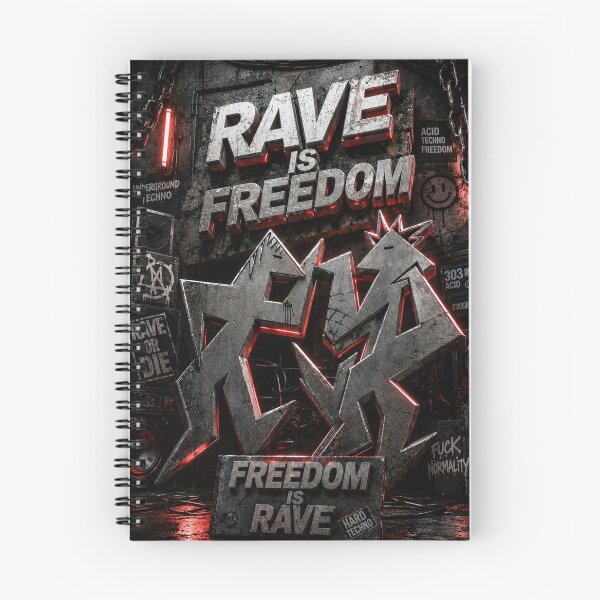 Item preview, Rave is freedom ,freedom is rave designed and sold by DAX4ART.