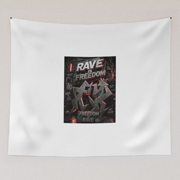 Item preview, Rave is freedom ,freedom is rave designed and sold by DAX4ART.