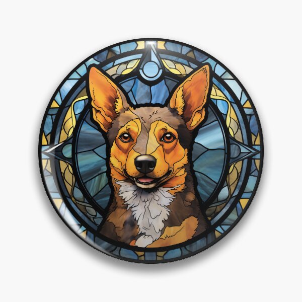 Item preview, Lancashire Heeler Dog Stained Glass Leadlight Artistic Design Mom Dad designed and sold by rafaeltto.