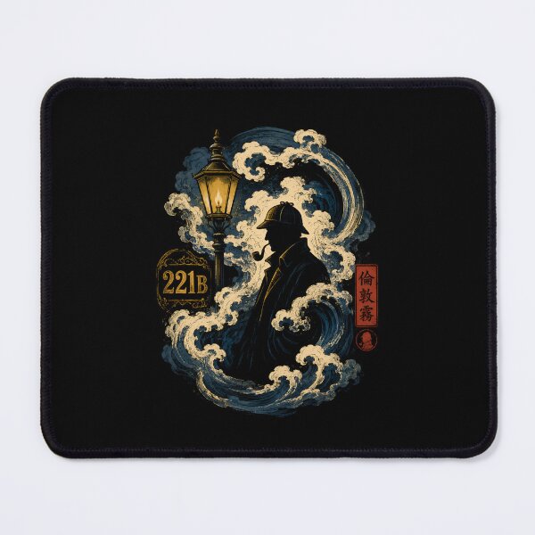 Item preview, Sherlock Holmes 221B Baker Street Japanese Ukiyo-e Wave Art designed and sold by Fenay Designs.